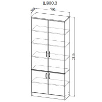 Шкаф 900.3 Ницца